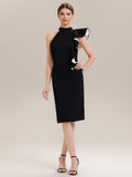 Ruffled Knit Sleeveless Dress