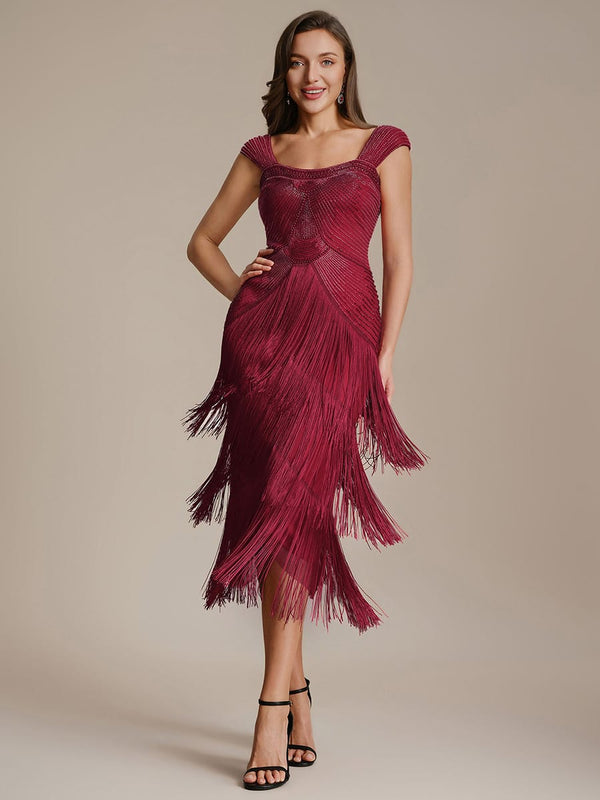 See-through Sequin Sleeveless Dress