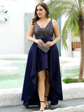 Sparkly Plus Size Prom Dresses for Women with Irregular Hem (Final Sale)