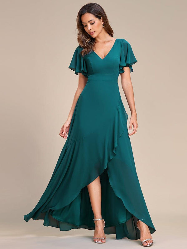Chiffon High-Low Bridesmaid Dress