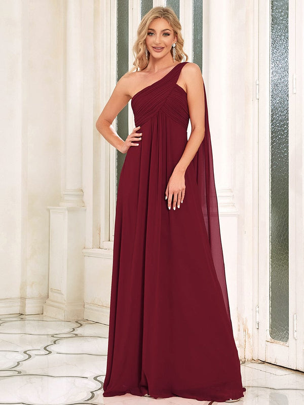One Shoulder Maxi Bridesmaid Dresses
