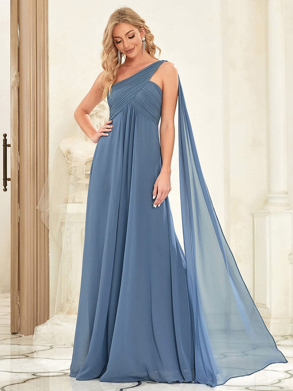 One Shoulder Maxi Bridesmaid Dresses