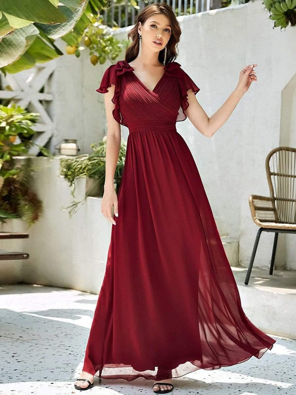 Maxi Long Chiffon Evening Dress
