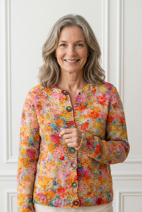 Helena Vintage Knit Cardigan Sweater