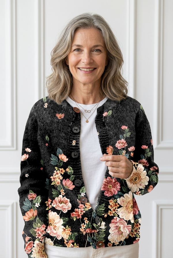 Kivara Vintage Floral Cardigan