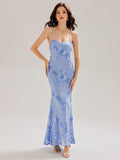 Backless Mesh Mermaid Evening Dress
