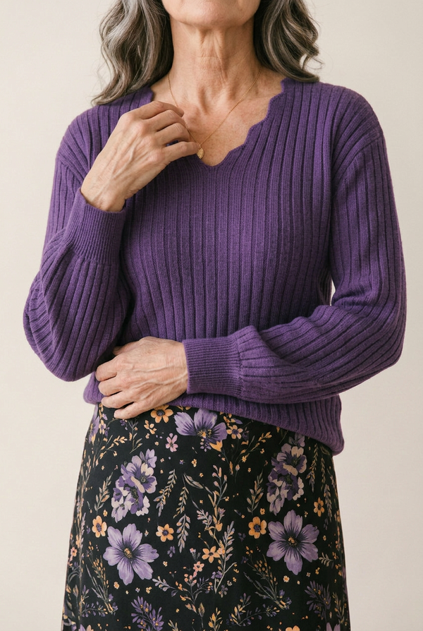 Marjorie Black Floral Midi Dress & Cardigan