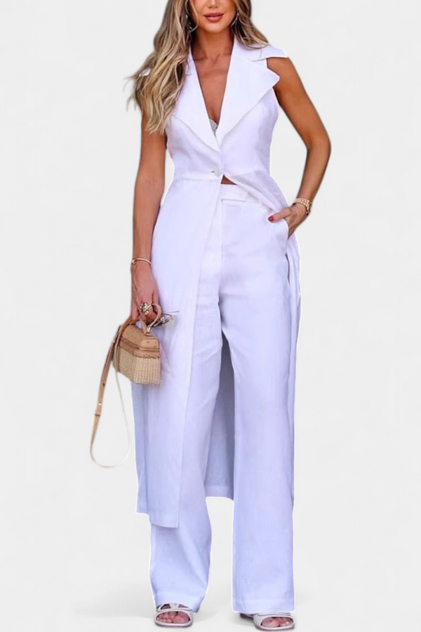 Eider Longline Waistcoat and Straight-Leg Trouser Set