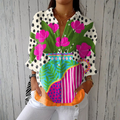 Odette — Floral Vase Print Blouse