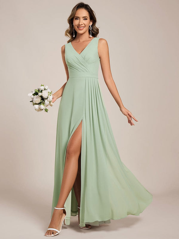 Side Slit Bridesmaid Dress
