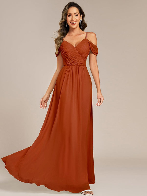 Backless See-through Bridesmaid Dress