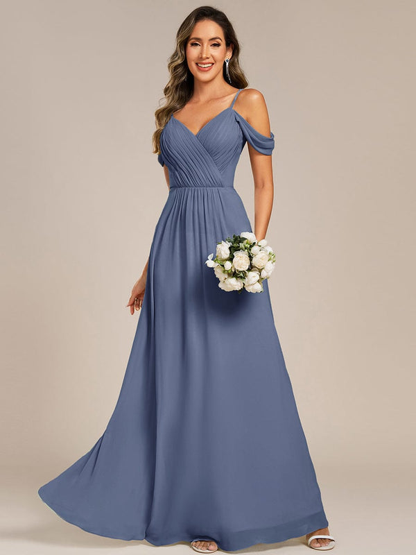 Backless See-through Bridesmaid Dress