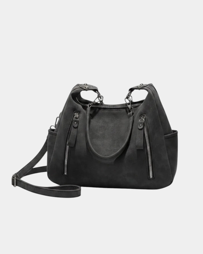 Adèle Textured Shoulder Bag