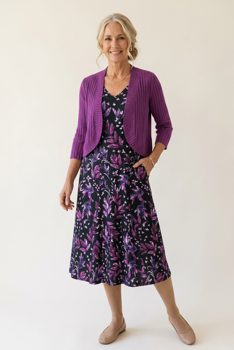 Vivienne Floral Dress & Cardigan
