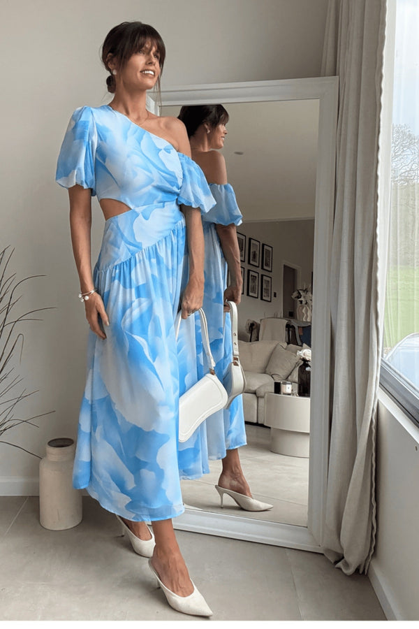 Jennifer Asymmetric Cut Out Dress