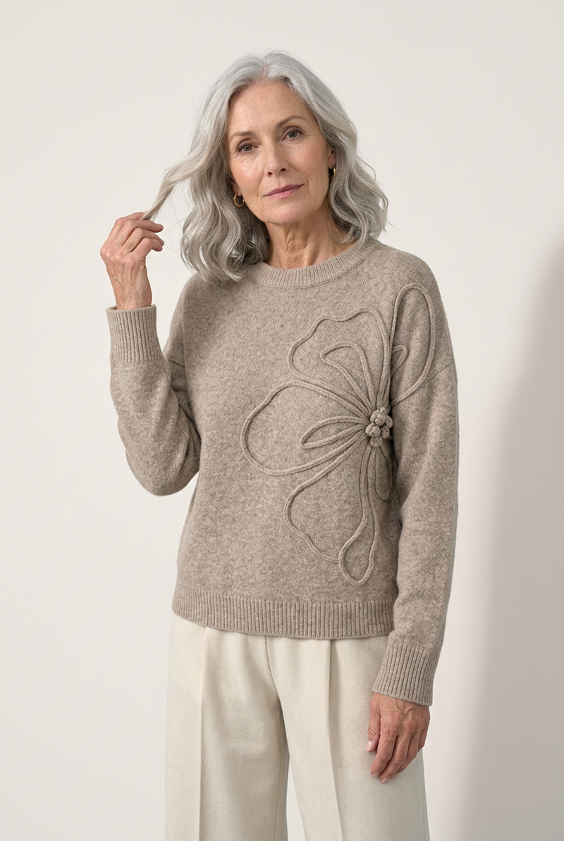 Alma Floral Knitted Jumper