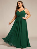Plus Size Multiway Backless Chiffon Spaghetti Straps Bridesmaid Dress